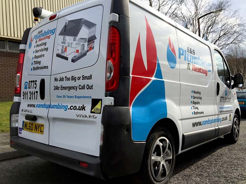e & S Plumbing Services Manchester image of van